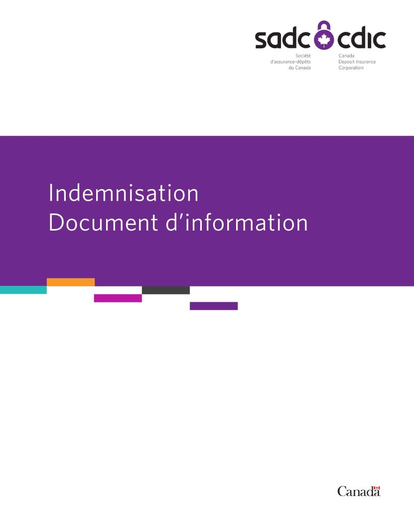 Indemnisation – Document d’information